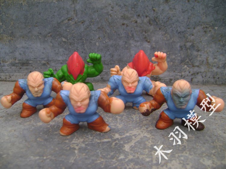 街头霸王 街头争霸街霸布兰卡 拳王人物公仔2款 半成品白模