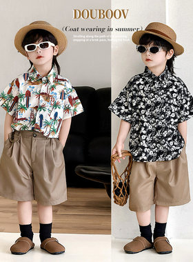 男童夏季短袖衬衫2025新款