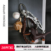 AbbottVINTAGE 编织挂绳组合绳复古挂件百搭包包挂件 miu系挂件