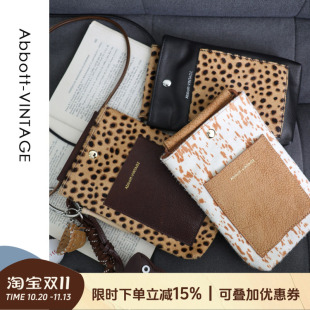 AbbottVINTAGE【手机包plus】定制马毛小包头层牛皮秋冬斜挎女包
