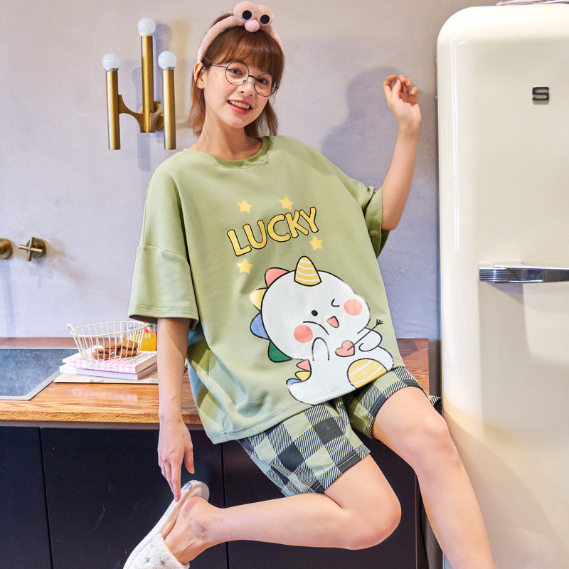倚嘉可爱卡通女生纯真睡衣夏天薄款短袖短裤套装T恤棉学生家居服1,女士内衣/男士内衣/家居服,睡衣/家居服套装,淘宝优惠券,粉丝福利购,淘宝优惠卷