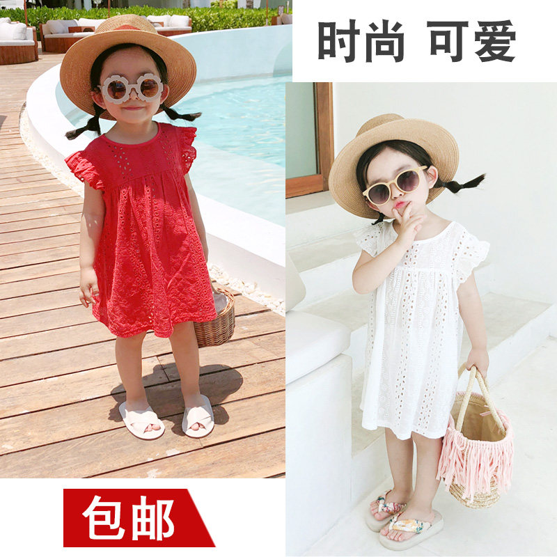 女童装纯棉布连衣裙夏季超洋气背心裙新款时尚韩版小女孩公主裙,童装/婴儿装/亲子装,连衣裙,淘宝优惠券,粉丝福利购,淘宝优惠卷
