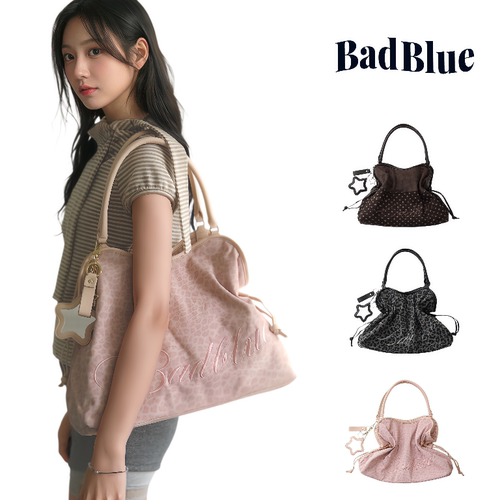 新款韩国BadBlue豹纹波点托特包