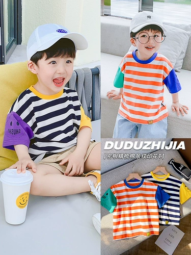 Детская футболка с коротким рукавом, летняя летняя одежда для мальчиков, короткий рукав, 3 лет, детская одежда