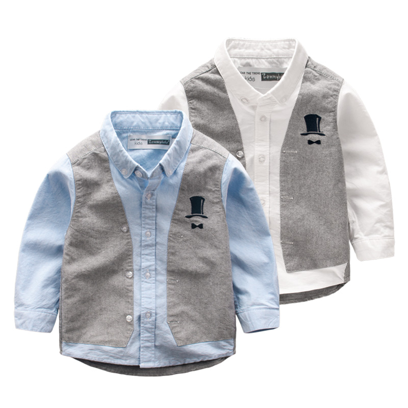 Chemise garcon à manche longue - Ref 2082014 Image 1