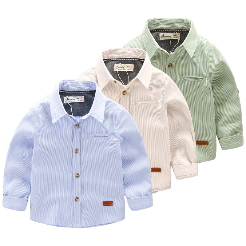 Chemise garcon à manche longue - Ref 2082031 Image 1