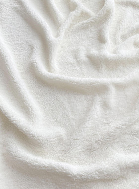 纯白色棉花绒舒棉绒羊羔绒里布棉袄毛绒玩具毛毯里布拍照背景布