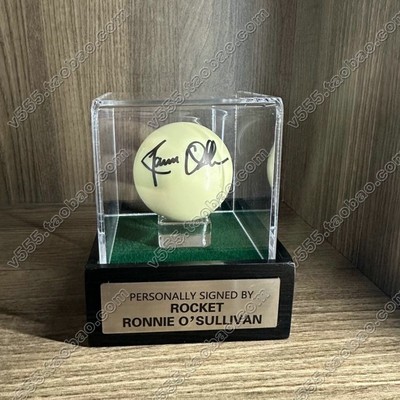 奥沙利文亲笔签名台球 丁俊晖 马克威廉姆斯 特鲁姆普 潘晓婷艾伦