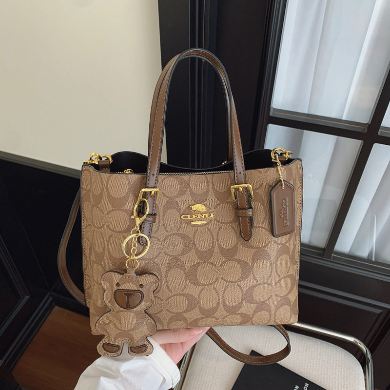 2026新款欧美时尚手提包包女休闲大容量托特包潮流印花单肩斜挎包