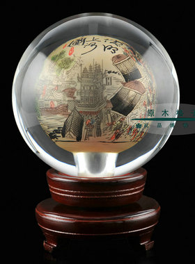 水晶球清明上河图商务开业礼品