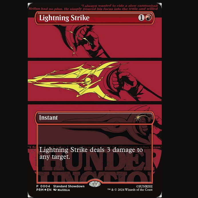 【莎莎的小窝】万智牌 闪电炼击 PRM 0004  英文闪异画 赠卡