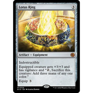 【莎莎的小窝】万智牌  BIG 莲花戒 光雷 满载而归 英文标闪