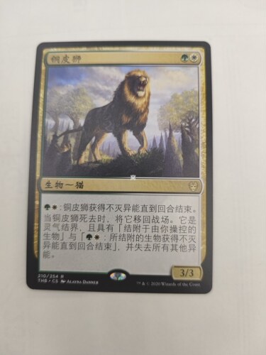 【莎莎的小窝】万智牌 THB 中/英 铜皮狮 平