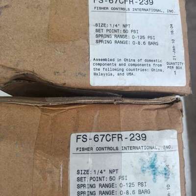 议价FISHER费希尔 FS-67CFR-239 减压阀，全新原