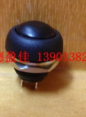 12MM防水黑色色按键开关 自复位按钮电子电源开关PBS-101