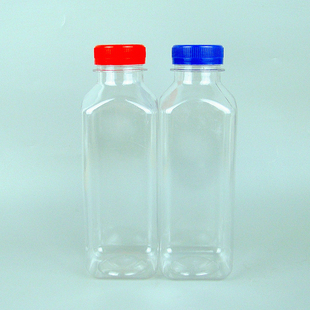 450ml塑料空瓶子方形透明瓶400克窝米红酒米鱼饵包装瓶防盗盖