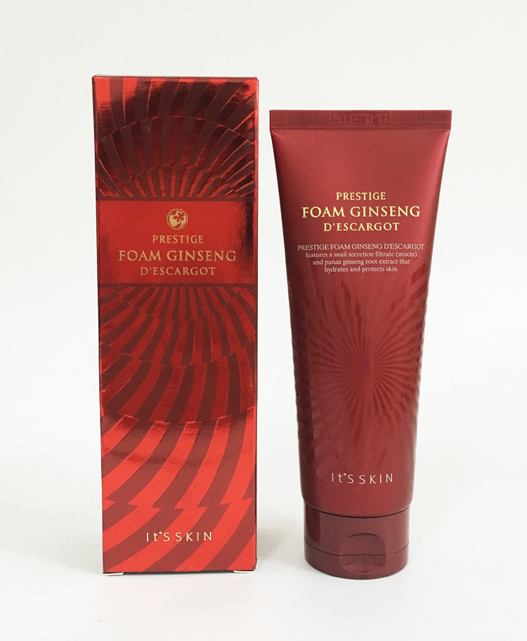 it's skin伊思晶钻红参蜗牛洗面奶洁面乳补水保湿150ml