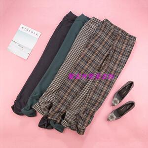 外贸出口日单 抓绒针织牛仔裤女 秋冬打底裤加厚弹力两穿保暖裤