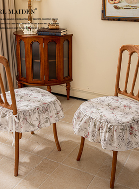 餐椅垫套罩美式轻奢椅子坐垫田园高级感法式复古凳垫欧式四季通用