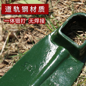 軍印全钢挖冬笋专用农用大小锻打锄头翻地开山园艺农工具种菜除草