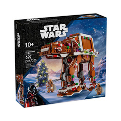 星球大战姜饼屋AT-AT步行机男孩儿童拼装积木玩具圣诞节礼物40806