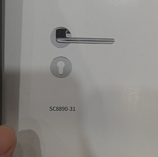 雅洁纯铜卧室木门门把手铬色纯铜门锁高档纯铜锁芯静音锁体分体锁