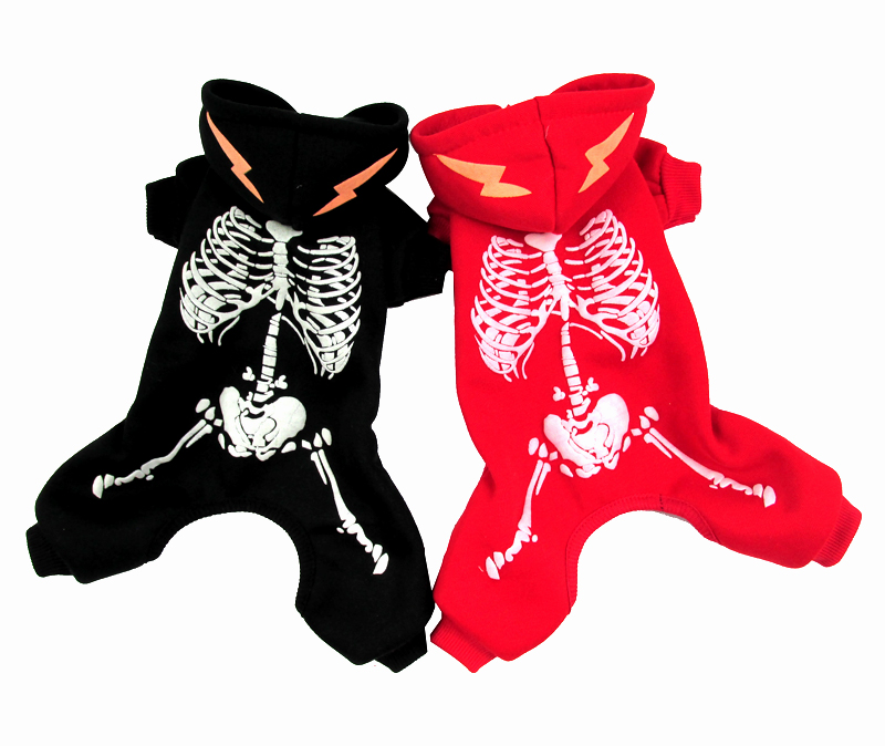 万圣节宠物衣服电击龙骷髅小狗衣服外贸节日服装泰迪比熊贵宾可卡