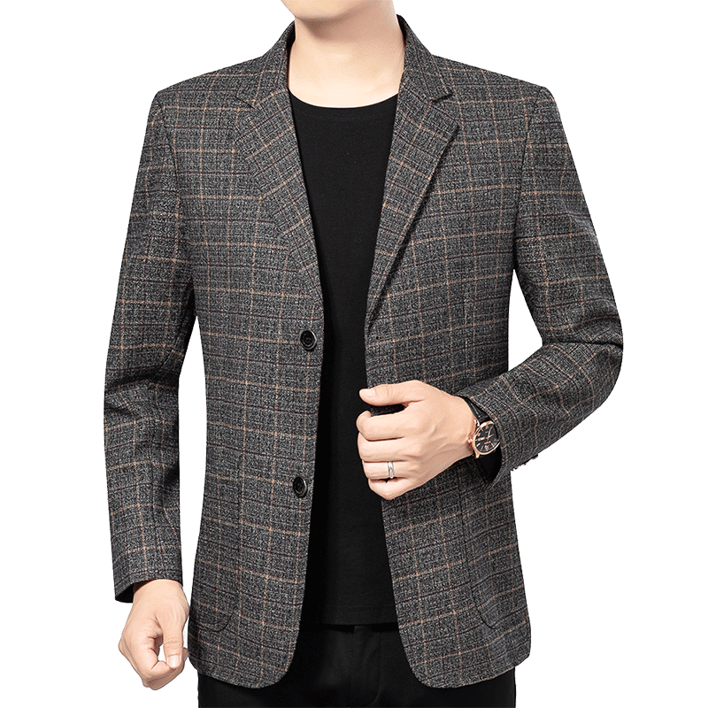 西装外套男春秋季新款高端商务休休闲西服