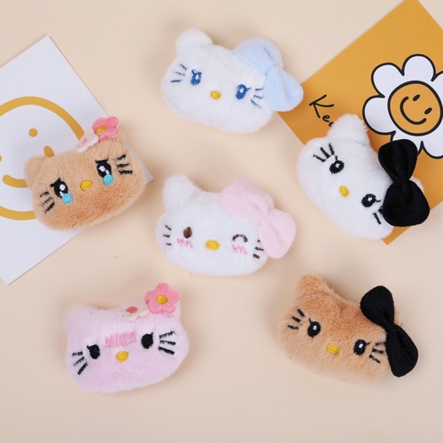 kt卡通毛绒胸针吱吱叫挂件