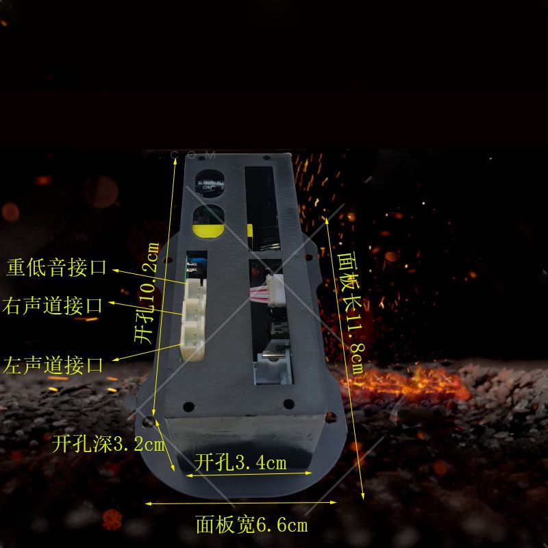 代替2.1重低音功放声道电脑3声道低音炮模块diy功放板有源音响箱Q