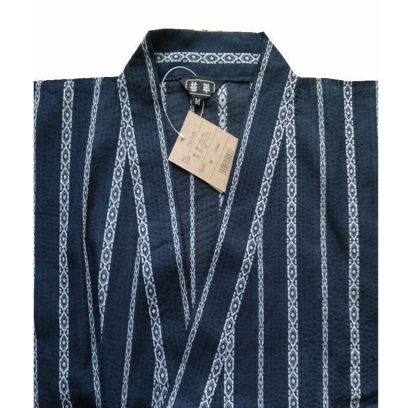 日单甚平库存特价清仓男式棉麻和服中袖短裤套装
