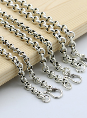 挂件纯银珍珠圆圈时尚风毛衣链