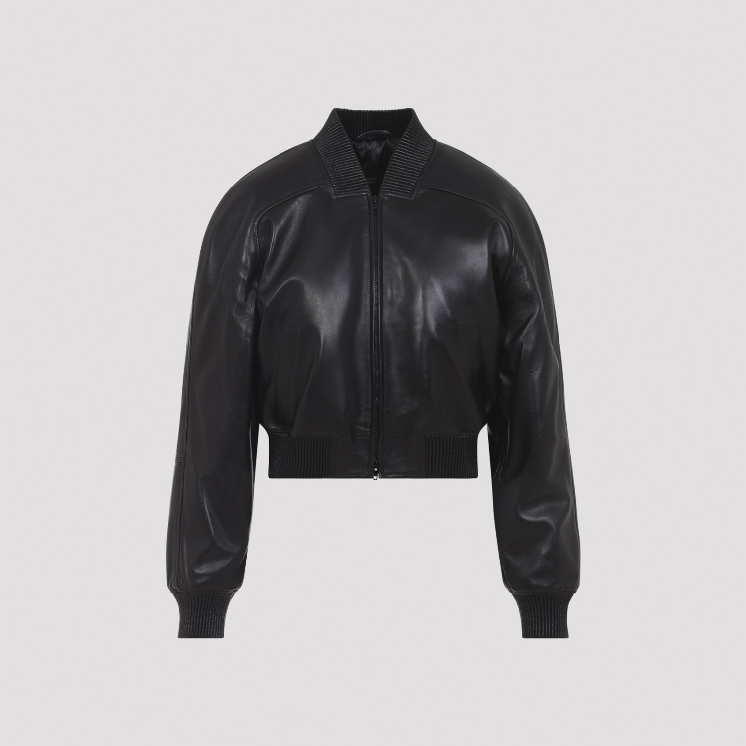 PHOEBE PHILO 女士 黑色短款羊皮皮衣外套 26早春新款 意大利代购