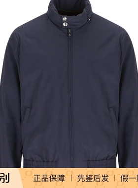 Brunello Cucinelli 男士蓝色尼龙立领BC夹克 26早春意大利代购正