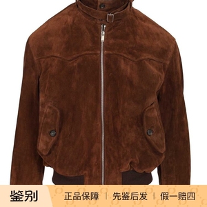 ALEXANDER MCQUEEN 麦昆男士棕色麂皮皮衣2026早春新款意大利代购