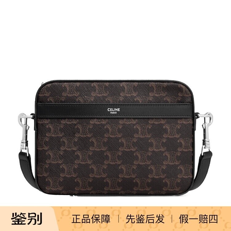 Celine 男士小号帆布单肩包 25早秋新款意法代购思琳