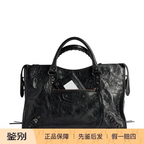 BALENCIAGA 巴黎世家中号le city 黑色女机车包 26早春意大利代购