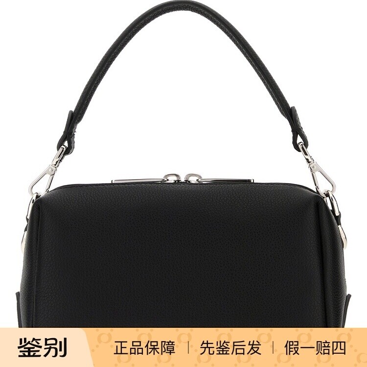 FENDI 芬迪男士小号lui 真皮黑单肩包 25秋冬新款 意法代购