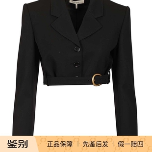 CHLOE 蔻依 女士黑色羊毛超短西服外套 26早春新款意大利代购正品