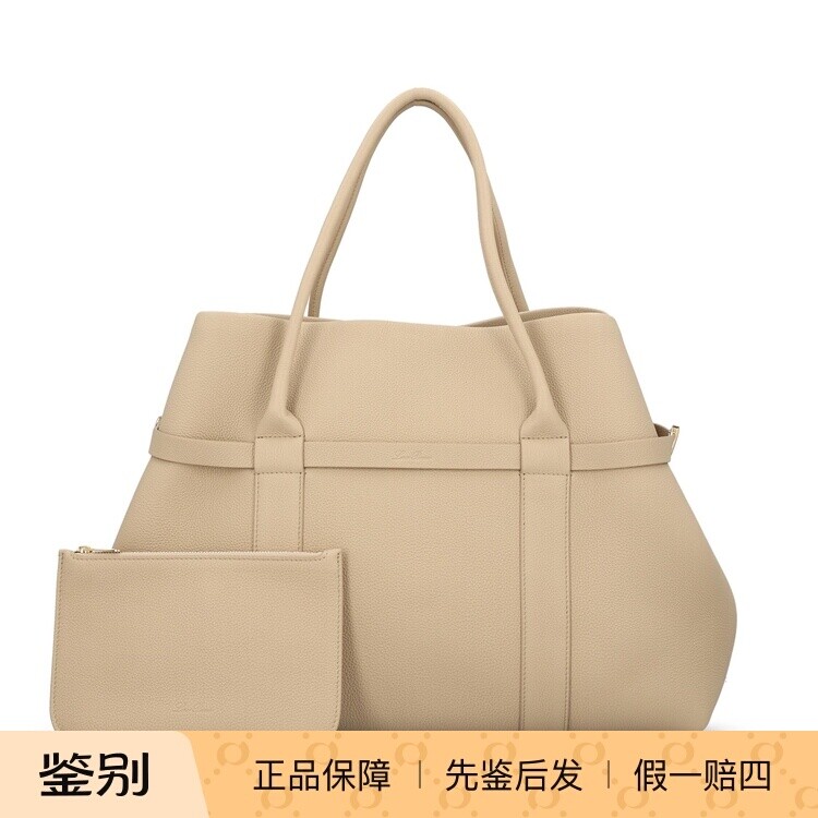 LORO PIANA 女士ghiera米色大号真皮购物包26春夏新款 意大利代购