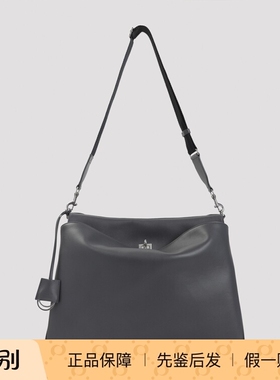 BALENCIAGA 巴黎世家男中号rodeo灰色真皮单肩包26早春意大利代购