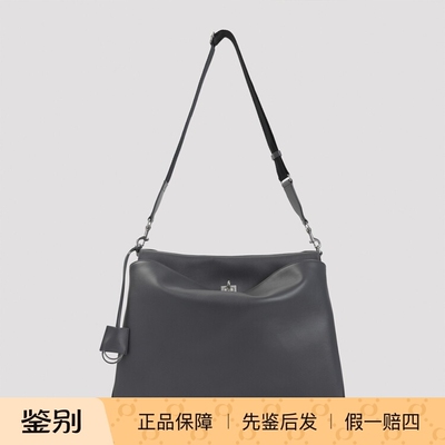 BALENCIAGA 巴黎世家男中号rodeo灰色真皮单肩包26早春意大利代购