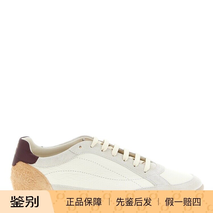 Brunello Cucinelli 男士白色鹿皮BC运动鞋 26秋冬新款意大利代购