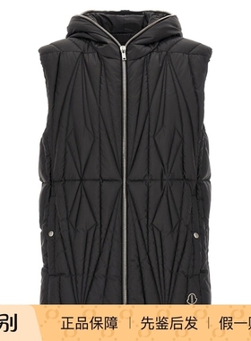 Moncler Rick Owens Geocamo ziplock男羽绒马甲26早春意大利代购