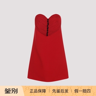 意大利代购 2026早春新款 华伦天奴红色爱心抹胸连衣裙 VALENTINO