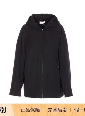 THE ROW 男士horatio 黑色羊毛连帽羽绒夹克25秋冬新款意大利代购