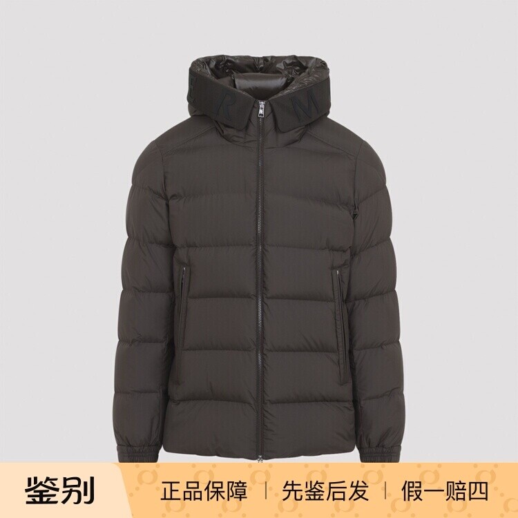 MONCLER 盟可睐 男士 棕色 Overelle 连帽羽绒服26秋冬意大利代购