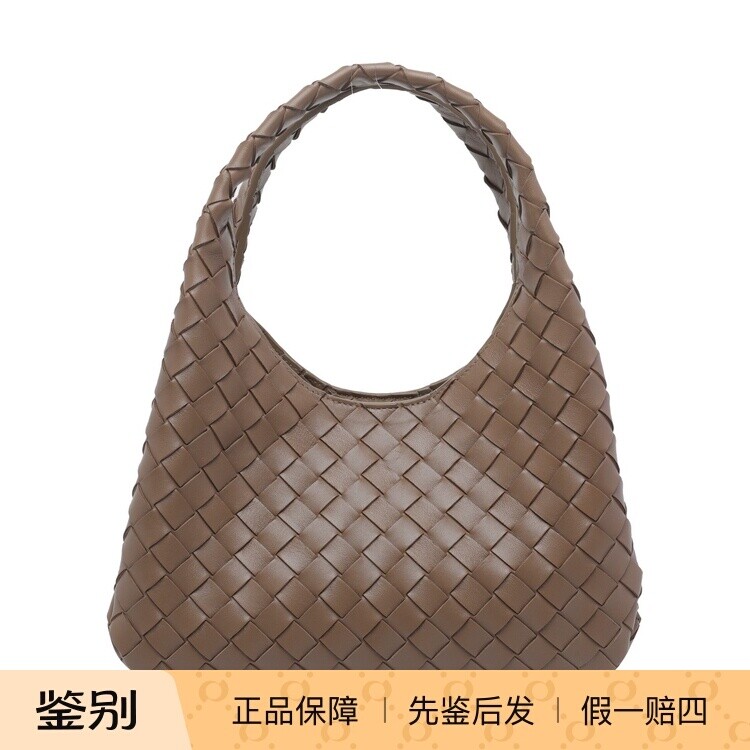 BOTTEGA VENETA 女士 BV小号棕色campana单肩包 26早春意大利代购