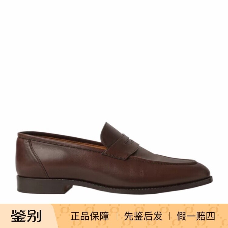 LORO PIANA 男士棕色真皮LP乐福鞋 26早春新款意大利代购诺悠翩雅