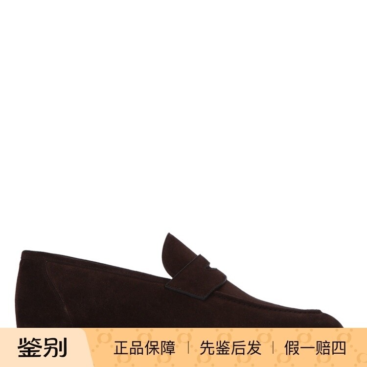 LORO PIANA 诺悠翩雅男士棕色麂皮LP乐福鞋 26早春新款意大利代购